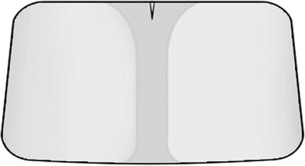 Araç Ön Camı Güneşlik, Katlanabilir yum Gümüş Güneş Engelleyici Isı ve Işınlarını Yansıtır Otomotiv Güneş Koruması S'ler için İç Aksesuarlar Sedanlar (yum Gümüş, L)