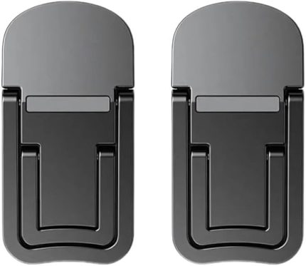 Metal 2 adet 7MM 3M Yapışkanlı Katlanabilir Ultra Mini Laptop Standı,2 Açılı Laptop Yükseltici