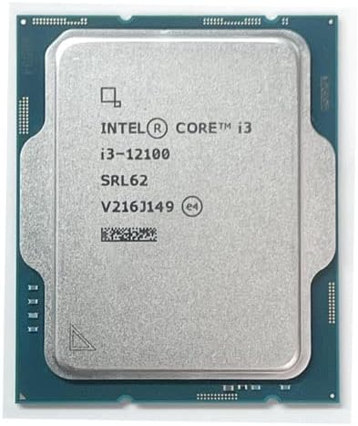 Core I3 12100 4 4.30 Ghz 12Mb 1700P Tray Fansız(12.Nesil)
