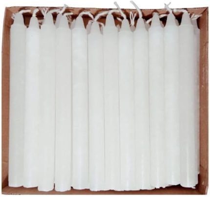 80 Adet 10 cm Kokusuz Ve Dumansız Klasik Mum, Uzun Mum
