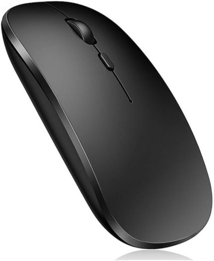 & Wireless Şarjlı Sessiz Tuşlu Kablosuz Mouse Ergonomik Siyah Şarj Edilebilir Mouse
