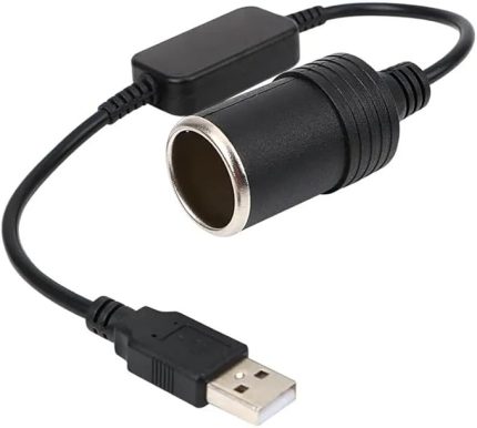 2.0 Siyah 5 Volt 2 Amper To 12 Volt 800mAh Araç Çakmaklığına Çevirici