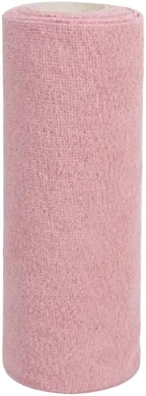 Yeniden kullanılabilir temizlik mendil ev mikrofiber havlu ruloları bulaşık bezleri yıkama kağıdı havlu değiştirme aksesuarları pembe