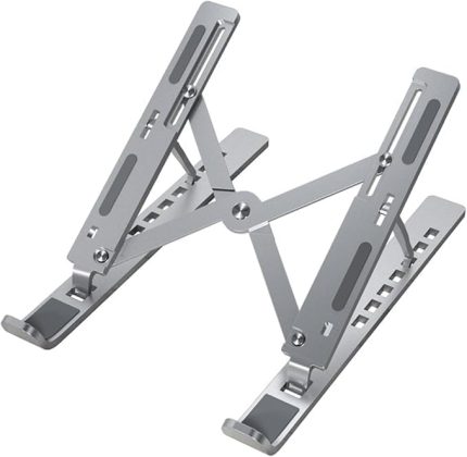 Laptop Standı Macbook Standı Notebook Standı Tüm Laptoplarla Uyumlu Bilgisayar Standı Taşınabilir Metal Kaymaz Standı Dizüstü Bilgisayar Stantları Stantı