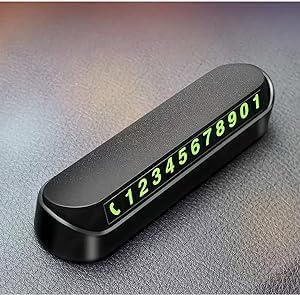 Araç İçi Park Telefon Numarası Fosforlu Numaratör Oto Cam Kartı