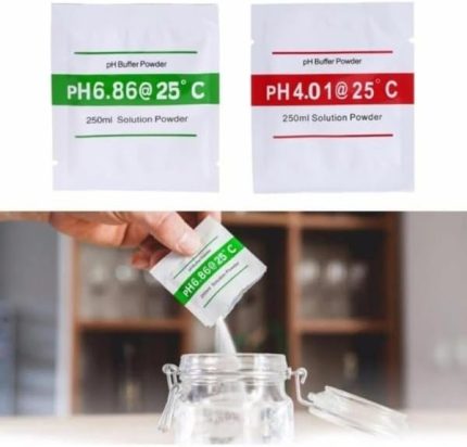 Ml Ph Tampon Çözelti Tozu Ph Test Ölçüm Cihazı Tedbir Kalibrasyon 4.01 6.86