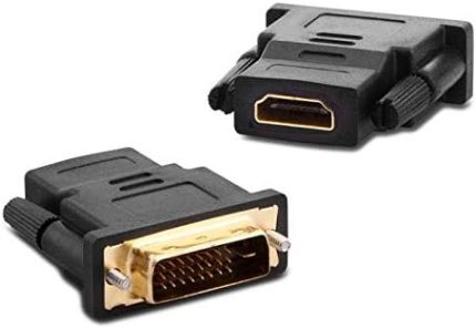 Plus PX-1815 DVI to HDMI Adaptör, 24+1 Dvi Erkek to Hdmi Dişi Görüntü Çevirici, 1080P Full HD DVI HDMI Dönüştürücü Aparat, PC Ekran Kartı Laptop Monitör TV Projeksiyon Bağlantı Adaptörü