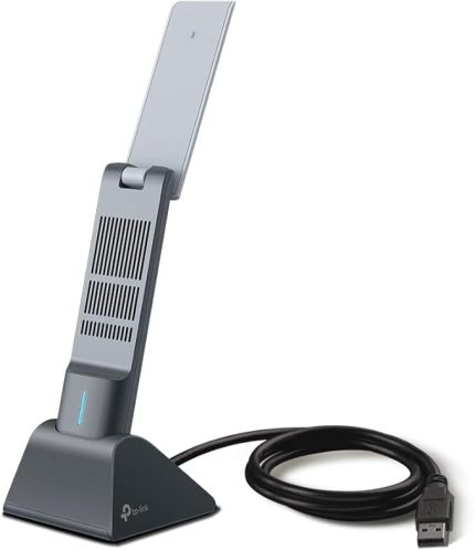 Archer TX20UH, AX1800 Yüksek Kazançlı Kablosuz USB Adaptör, 1,2 metre USB 3.0 kablosu, Beamforming Teknolojisi, MU-MIMO, Düşük Gecikmeli Oyun Deneyimi, WPA3, Kolay Kurulum