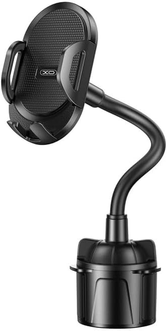 Simple is Beauty C105 Bardak Tutucuya Monte Araç İçi Telefon Tutucu, 360° Dönebilen, Otomatik Kilitli, Ayarlanabilir 3D Slikon Kablo, Kolay Kurulum, Siyah
