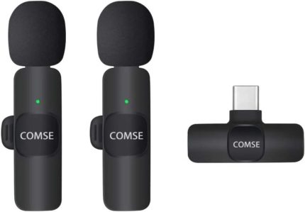 Kablosuz ikili Yaka Mikrofonu Type C 2 li Mikrofon Youtube Tik Tok Vlog