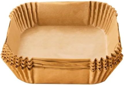 Airfryer Pişirme Kâğıdı, Fritöz Yağlı Kağıdı, Yanmaz Kağıt 25 Adet (Kare)