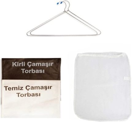Askeri Malzeme Kirli Temiz Torbası - Çamaşır Filesi - 2'li Dolap Askısı