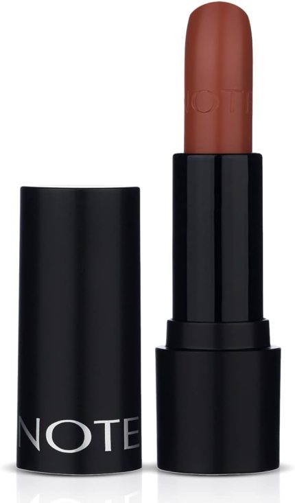Cosmetics Deep Impact Lipstick 05 Leather Mood Kremsi Dokulu Yarı Parlak Ruj, Kahverengi