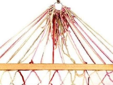 Örgülü Ahşap Hamak