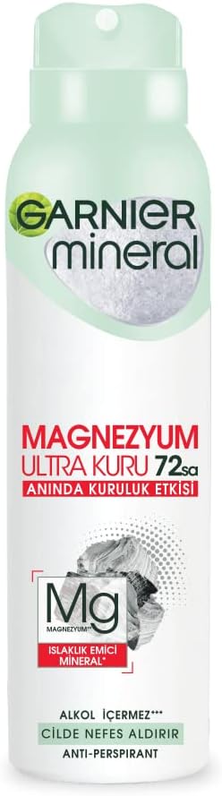 Mineral Magnezyum Ultra Kuru Sprey Deodorant