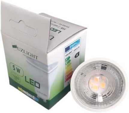 Adet 5W Led Ampul GU10 Duy Sarı Işık 3000K UZLIGHT