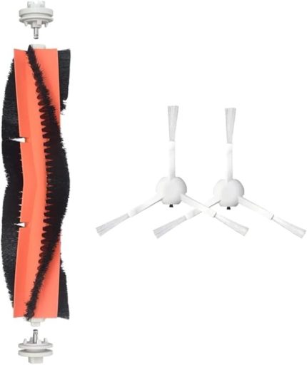Vacuum Mop 1C/2C/Dreame F9 Uyumlu Yedek Ana Fırça ve Yan Fırça-3 Parça