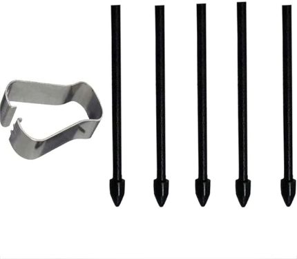 S-Pen yedek uç Samsung Galaxy Tab S7 FE/Tab S7 / Tab S7+ Plus/Galaxy Tab S8 / Tab S8+ Plus/Tab S8 Ultra için dokunmatik Stylus S Pen Uçlar Nibs alet seti yeniden dolum - siyah