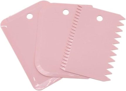 Home 3'lü Hamur Kesici,Pasta Düzeltici,Hamur Porsiyonlayıcı,Hamur Kesmek Ve Dekorasyonu İçin Plastik 3lü Set