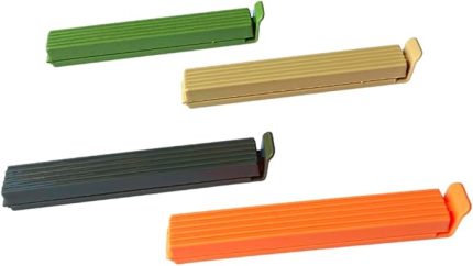 Çok Renkli Pratik Poşet Klipsi, Paket, Ambalaj, Torba, Çanta Kapatıcı Plastik Kilidi, Mandalı (Karışık 8 Adet)