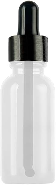 30 ml Metal Kapaklı Damlalık Dropper Şişesi Serum 30 cc Cam Şişe 6 Adet (Siyah Kapak, Şeffaf) - Görsel 4