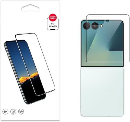 Samsung Galaxy Z Flip 7 Ekran Koruyucu 5D Tam Kaplayan Sert Temperli Cam