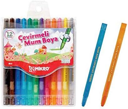 Mb-12 Çevirmeli Mum Boya 12'li
