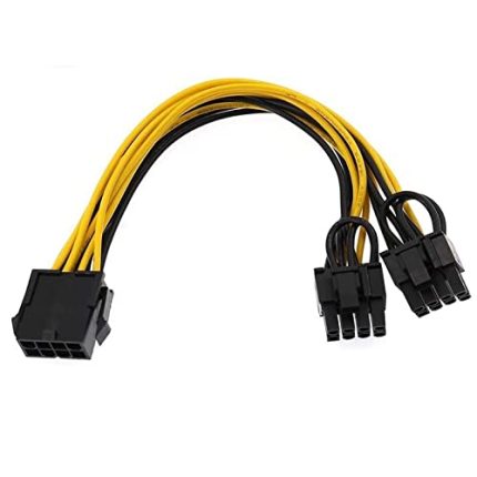 PX-4302-8 8 pin to 2x8 Pin PSU Ekran Kartı Güç Çevirici Kablo,%100 Saf Bakır 8pin Çevirici Kablo
