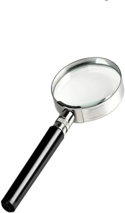 mm 1 Adet 6x Plastik Sap Çerçeveli 9 cm Büyüteç Merçek Okul Büro Ofis Krom Kaplama Büyüteç