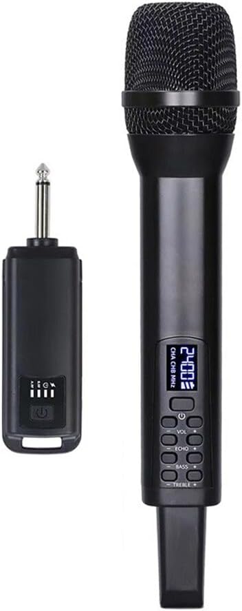 El Mikrofonlu Kablosuz Mikrofon Sistemi Ev Sinemaları için Profesyonel Dinamik Mikrofonlar Karaoke Kilise Konuşması Düğün Partisi Şarkı Söyleme Tak ve Çalıştır Şarj Edilebilir Kablosuz Mikrofo