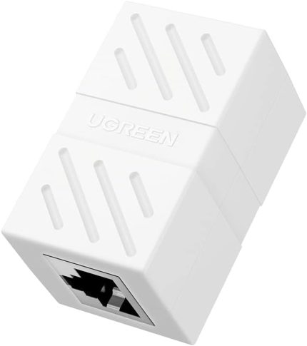 RJ45 Cat6 Cat7 Cat8 Ethernet Kablo Uzatma Aparatı Beyaz