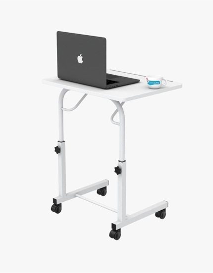 Tekerlekli Notebook Laptop Çalışma Sehpası Eğim Ve Yükseklik Ayarlı Akrobat Ders Yemek Çekyat Masası