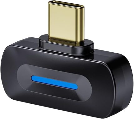 BT11 (Tip-C) Bluetooth 5.4 Verici Mobil/Oyun Oynatıcı Kablosuz Kulaklıklar, LDAC/AptX Adaptif/Düşük Gecikme (Siyah)