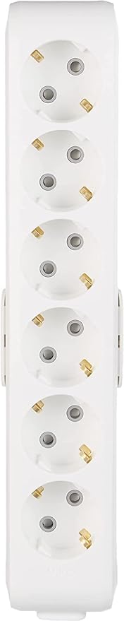 Pack VİKO Multi-Let 6lı Topraklı Ç.K Klemensli Priz, Beyaz