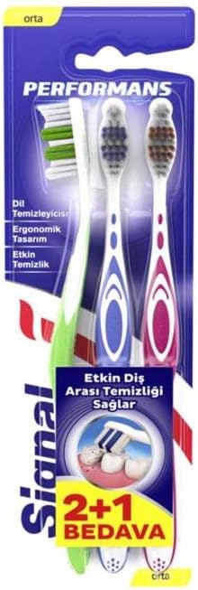 Performans Etkin Diş Temizliği 2+1 Orta Diş Fırçası