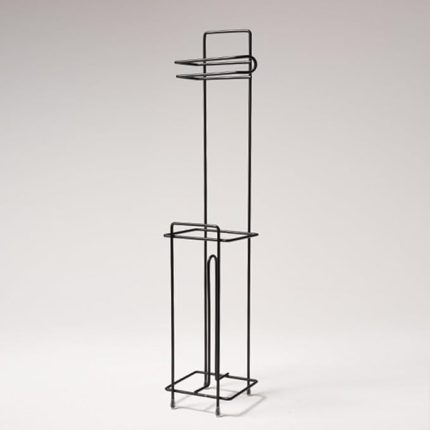 Mark Premium Serisi Paslanmaz Yedekli WC Kağıtlığı Siyah