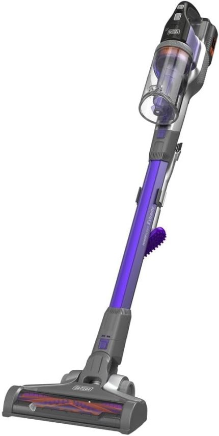 + Decker BHFEV362DP 36V Kablosuz Dikey Süpürge Pet Başlıklı, Mor