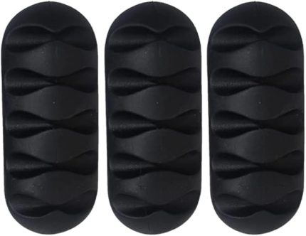 Home 3 Adet 5 Kanallı Kablo Tutucu Sabitleyici Kablo Sabitleyici Mouse Kablosu, Şarj kablosu