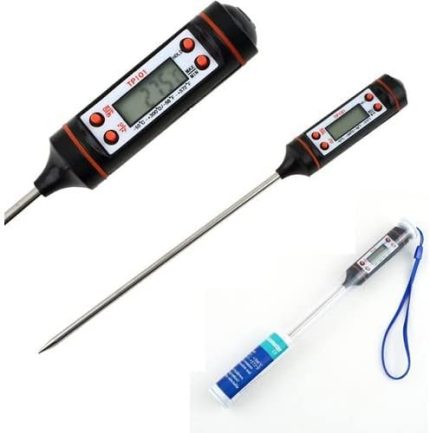 Gıda Termometresi Dijital Sıcaklık Derece Kutulu Et Süt Mama Yemek Isı Ölçer