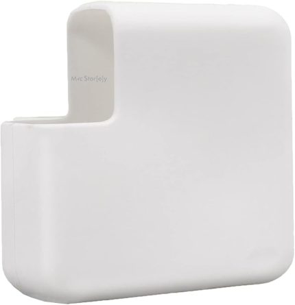 MacBook Şarj Adaptör Kılıfı Silikon 96W 87W 85W MagSafe USB-C Uyumlu A3427 A3185 A2992 A2779 A2442 A2141 A1990 A1707 A1398 A1297 A1286 | Esnek İnce Koruyucu Kapak Beyaz