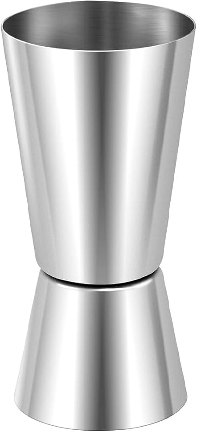 Spirit Measure 25/50ml - 304 Paslanmaz Çelik Jigger Ruh Ölçü Çift Ölçü Bardak Kokteyl İçecek Önlemleri Bar Ev Şarap Ölçümleri için Atış Ölçüsü