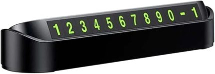 İçi Park Numaratörü, Torpido Üstü Yapışkanlı Aç Kapa Numaratör, Fosforlu Numaratör Oto Cam Kartı