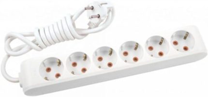 6 Lı 3 * 1,5 Mm Ttr 7 Metre Uzatma Kablosu Seyyar Uzatma Kablosu