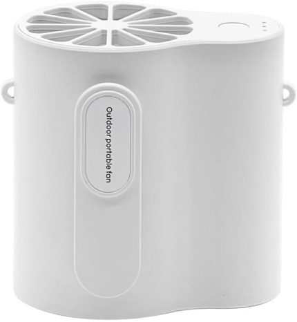 Bel Vantilatörü Taşınabilir Bel Klipsi Fan ve Kemer Gömlek Fanları, 2000mAh Havalı Klipsli Fan Dış Mekan İşleri, Çiftlik, Yürüyüş, Kamp, Seyahat için Gömlek Altında (beyaz)