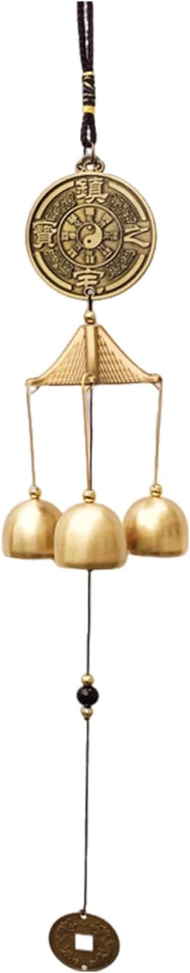 çanları, bağbozumu metal rüzgar çanları, Çin Feng Shui şanslı çan, asılı şanslı süs eşyası, ev, bahçe, veranda, asılı dekorasyon hediyesi (#3)