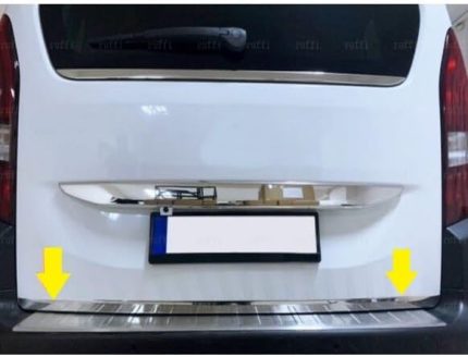 OTO AKSESUAR Krom Bagaj Alt Çıtası 2018 Üzeri Paslanmaz Çelik Citroen Berlingo ile uyumlu