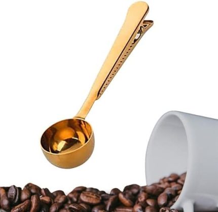 Kahve Ölçü Kaşığı Silver Çok Fonksiyonlu Paslanmaz Çelik Kaşık (Altın)