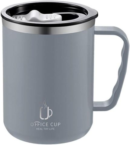 L Çelik Gri 500 ml Kahve El Termos Kupa Mug cin557gr