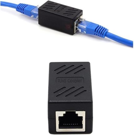 1 Portlu Ethernet Splitter, Çift LAN Kablosu, Ethernet Bölücü, RJ45 Dişi Adaptör Konnektörü