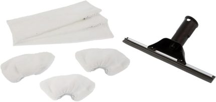 Karcher SC Serisi için Cam Silme Aparatı ve Mikrofiber Bez Seti 3'lü, SC1 SC2 SC3 SC SC5 Modeller ile Uyumlu Cam Silme Aparatı ve 3'lü Mikrofiber Bez Seti